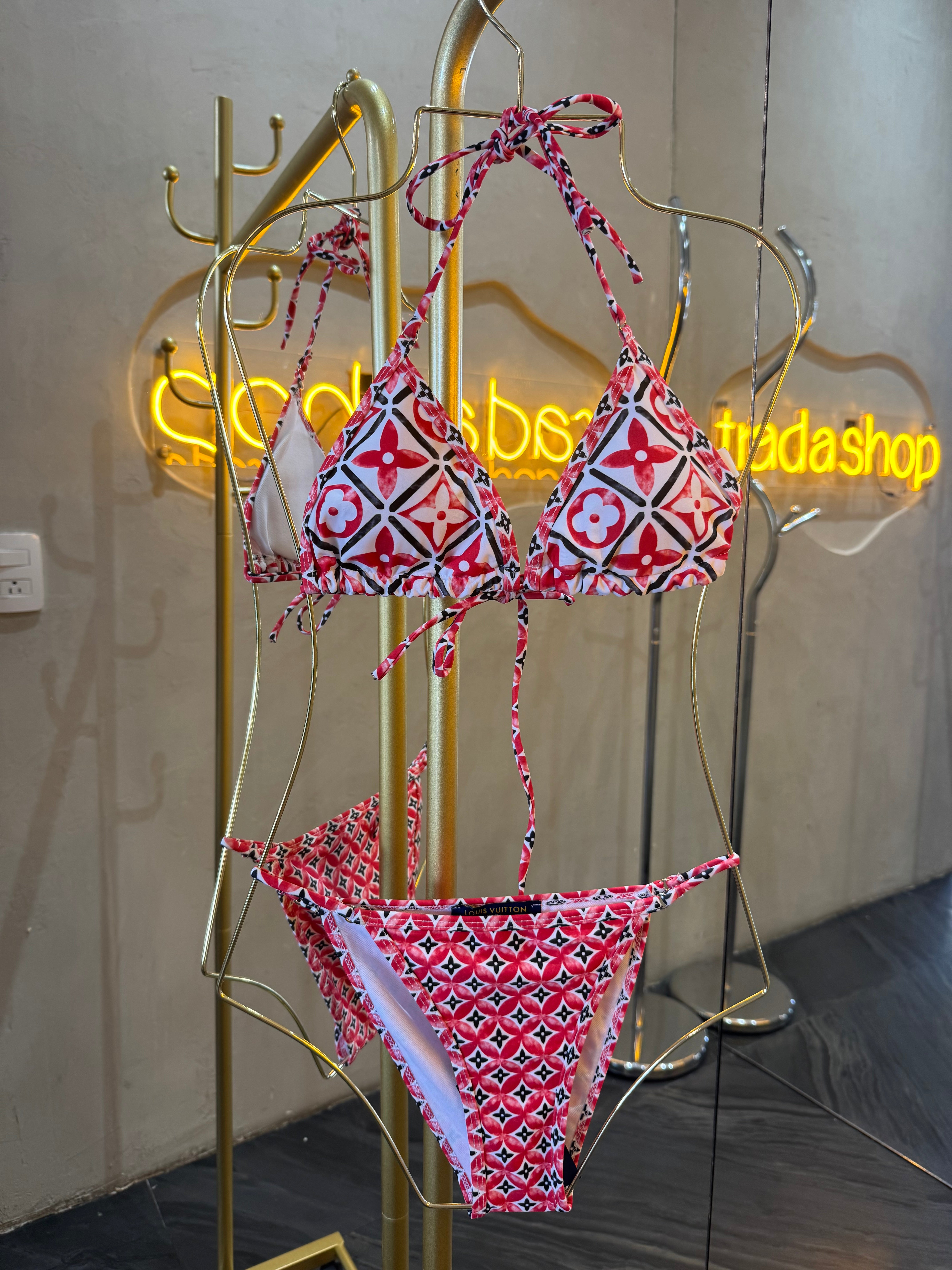 Traje de baño 2 piezas rojo LV